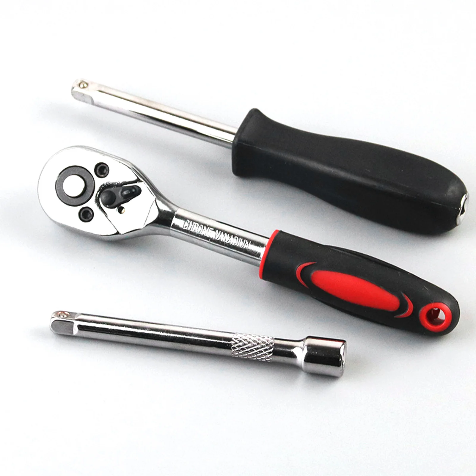 Imagem -06 - Conjunto de Chave Soquete Sistema Métrico Haste cr v Giratória Bits Chave Soquete Conector Conjunto para Casa Ferramenta Reparo Automóvel 46 Peças
