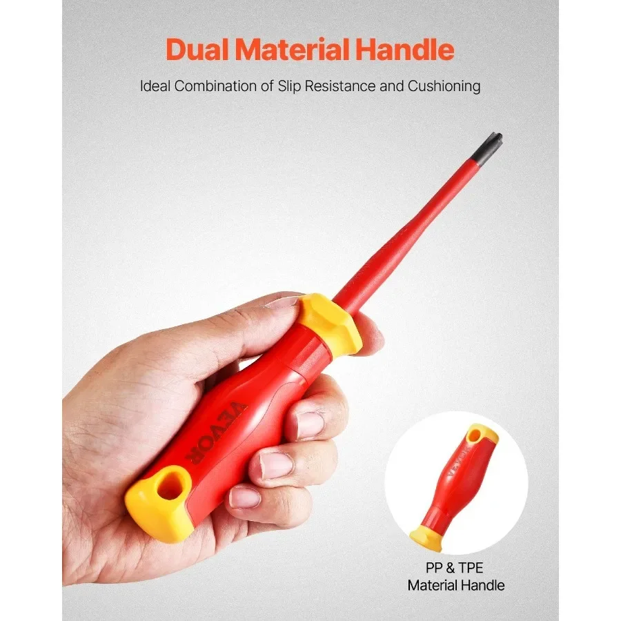 مجموعة مفك براغي معزولة مكونة من 50 قطعة للكهربائيين 1000 فولت