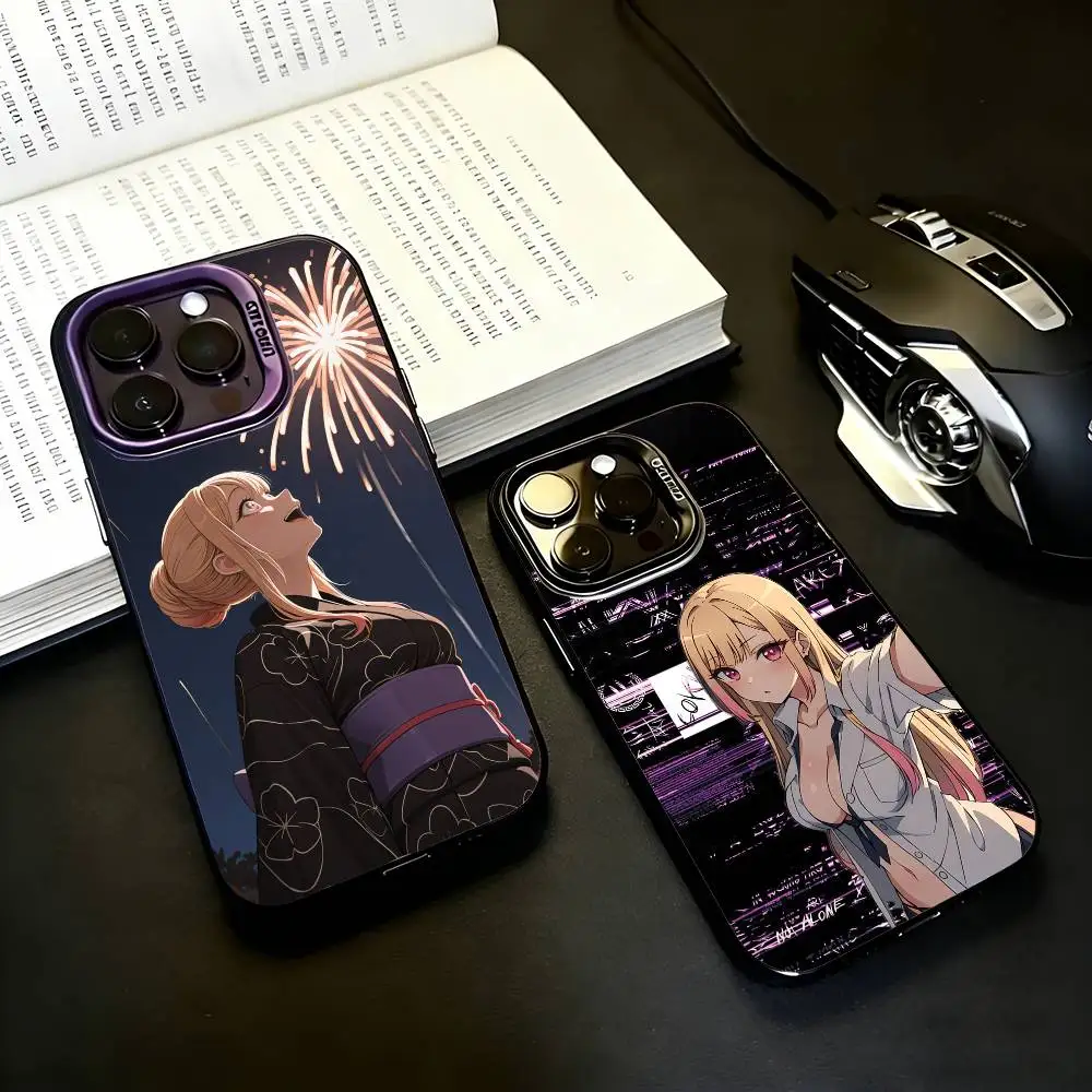 M-Marin Kitagawa  Phone Case For iPhone17,16,15,14,13,12,11 Plus,Pro Max Black Candy silver phone case