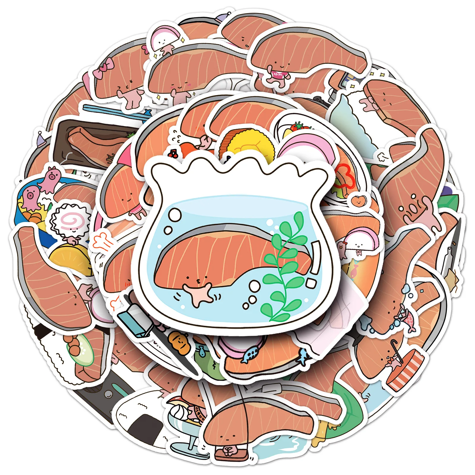 50-шт-kipimi-sauce-sanrio-slice-girl-мультфильм-лосось-hd-водостойкий-декоративный-чехол-для-мобильного-телефона-канцелярские-наклейки