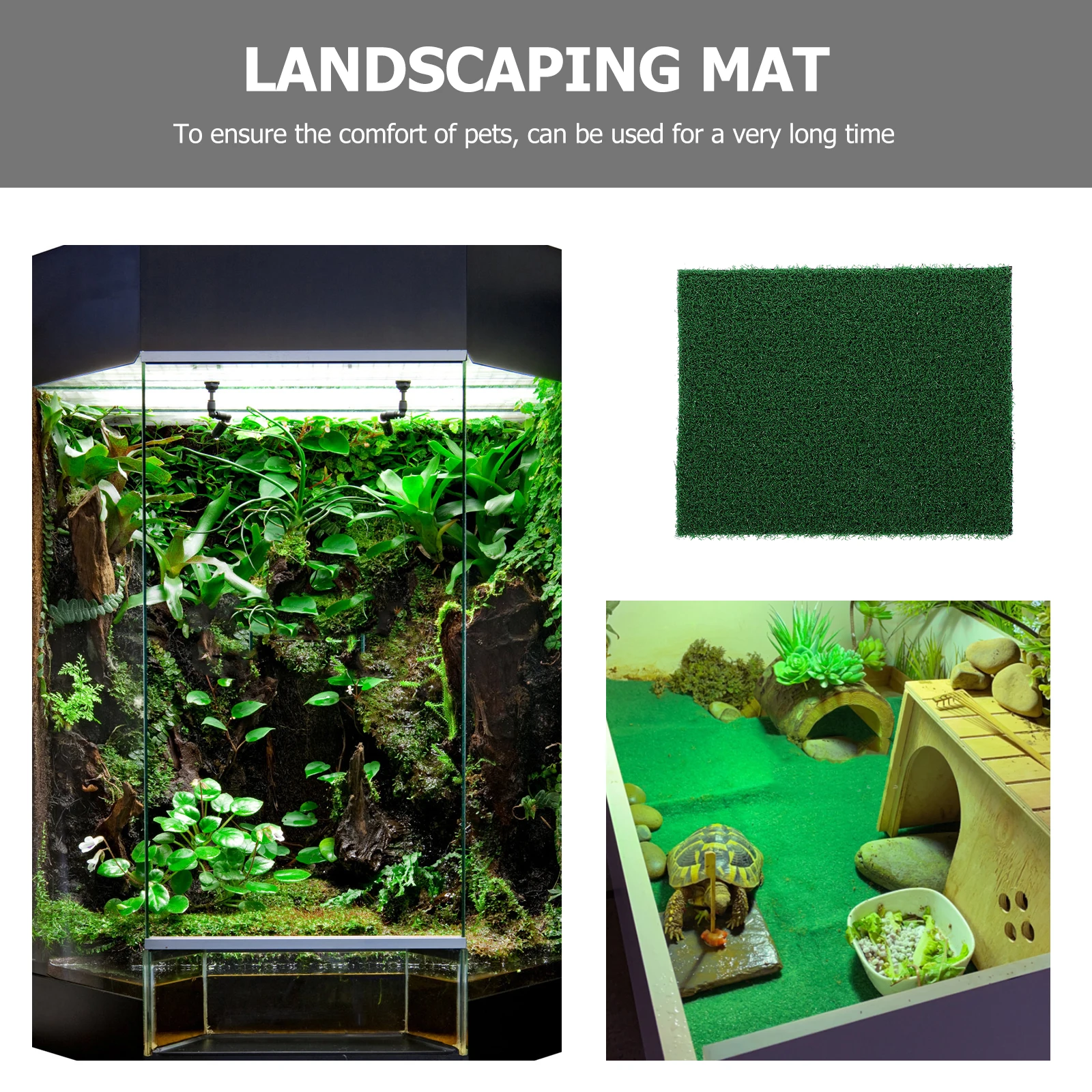 

Fake Grass Turf for Tortoise Basking Mat DIY Aquarium Simulation Landscape Artificial Turf Home Garden Flowerpot Decoration