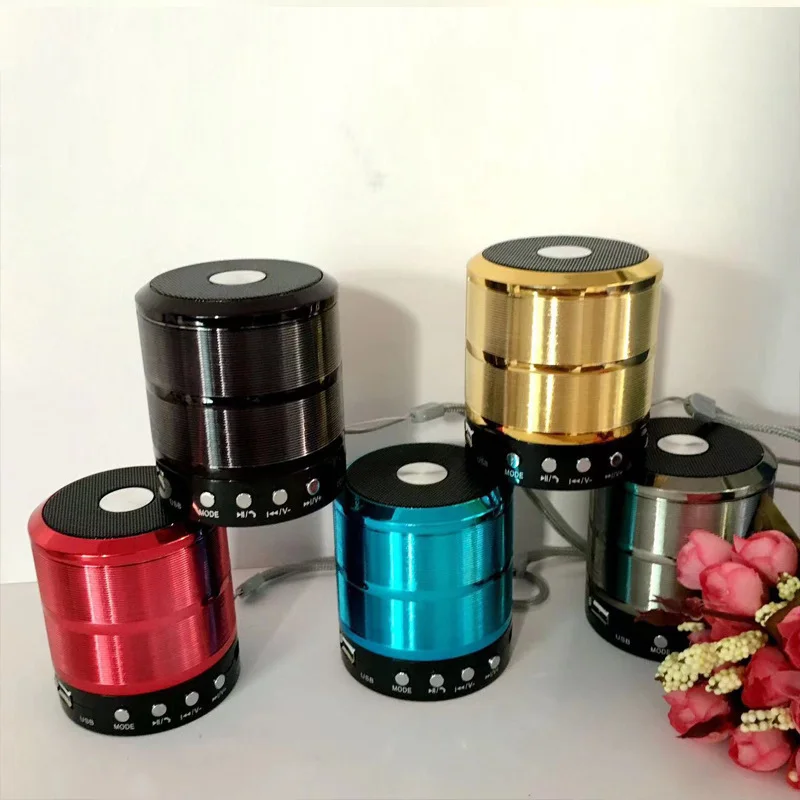 مكبر صوت بلوتوث صغير محمول مع حزام تصميم فريد من نوعه جودة صوت متفوقة