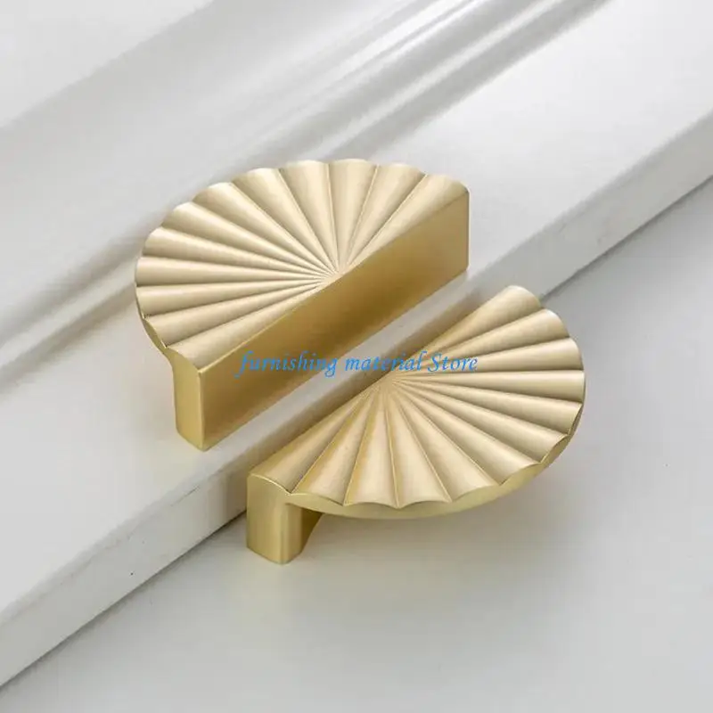 Y5GD 6pack Fashion Gold Cabinet Handle Elegant Cup Drawer Pulls Traditional Furniture Handles For Home Improvement