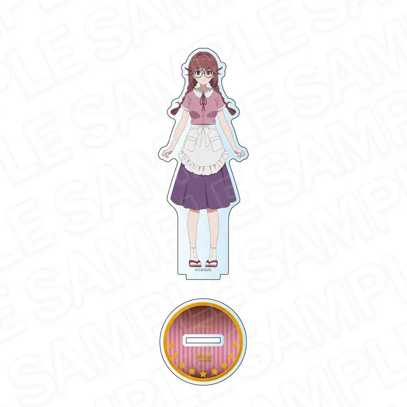 Anime Grow Up Show: The Sunflower Circus Troupe Mizuka Tsurumaki Human-shaped Acrylic Stand Model Plate Keychains Desk Decor