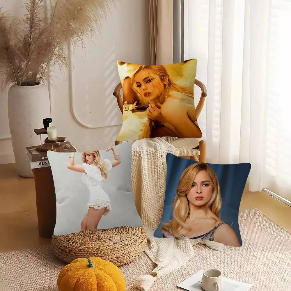 Singer Addison Rae Game For Cartoon Print Peripheral Pillow Case Cushion Cover Home Decor Birthday Gift Pillowcover