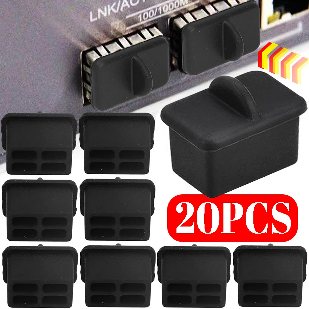 

10/20PCS SFP Optical Fiber Port Anti-Dust Plug Charging Ports Protector Dust Plug Universal Dustproof Caps for Multiple Devices