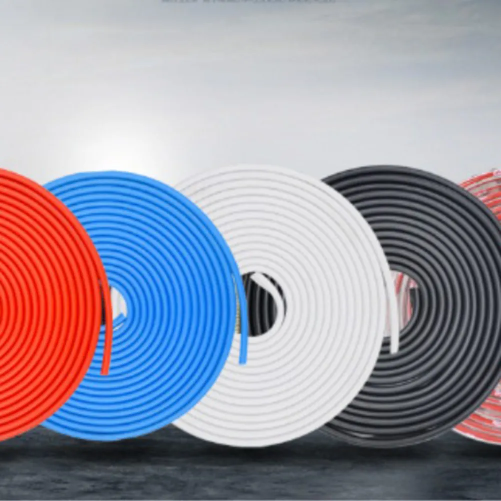 5M Car Door Edge Guard White PVC Rubber U Channel Trim Anti Collision Scratch Ding Paint Protection