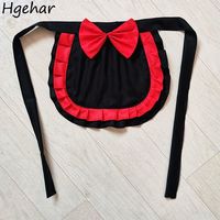 Sleeveless Lolita Aprons Lace Ruffle Bow Cute Cooking Kitchen Maid Housework Coffee Home Cosplay Girls Kawaii Antifouling Sweet