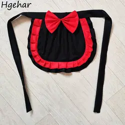 Sleeveless Lolita Aprons Lace Ruffle Bow Cute Cooking Kitchen Maid Housework Coffee Home Cosplay Girls Kawaii Antifouling Sweet