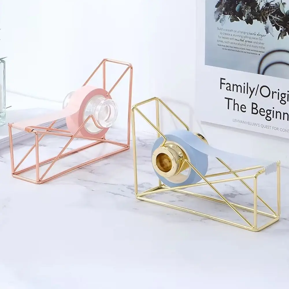 Non-SLIP Iron Art เทปสนิมทนทานเทปจัดเก็บล้อโปร่งใสปลอดภัยเดสก์ท็อปผู้ถือเทปเครื่องเขียน