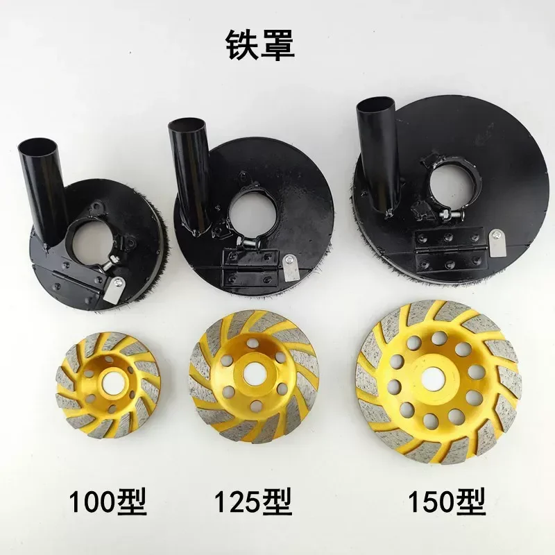 Angle Grinder Dust Cover Protective Shroud for Stone Concrete Cutting Grinding Electric Hand Mill Vacuum Cleaner Attachment