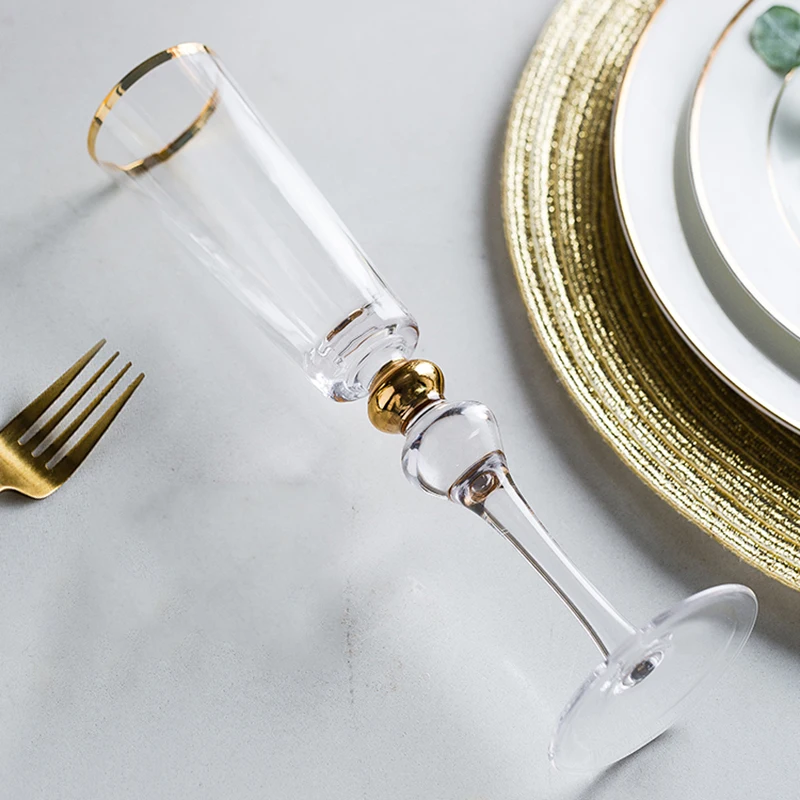 Copa De vino De cristal De lujo, copas De champán creativas a la moda, Copa nórdica para beber, accesorios De cocina