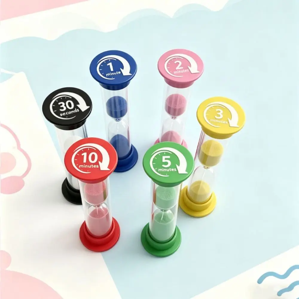 Multiple Durations Sand Timer 30 Second Multicolor Hourglass Timer Anti-fall 1/2/3/5/10 Minutes Plastic Hourglass Gift