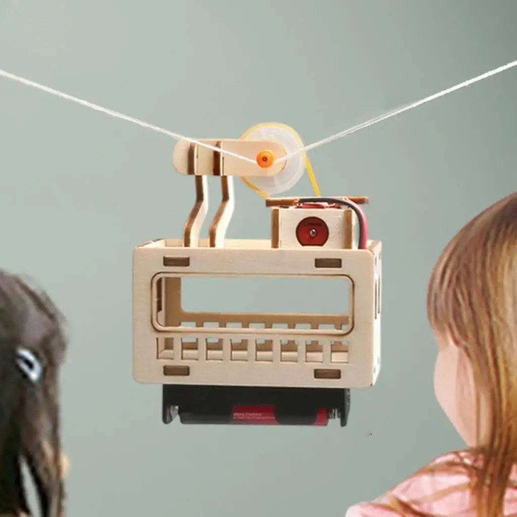 Sightseeing Kabelauto DIY Simulatie Wetenschap Cognitie Leuke projecten voor leermiddelen Jongens Meisjes Beginners Feestartikelen Kinderen