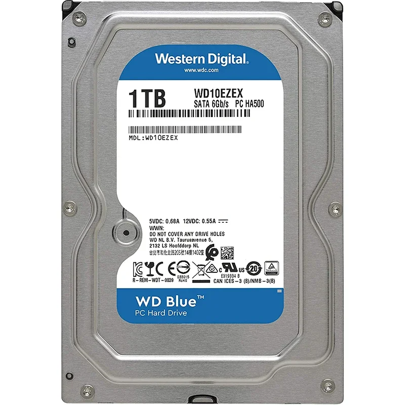 1TB 2TB 3TB 4TB 6TB 8TB WD Blue PC Internal Hard Drive disk HDD - 7200 RPM, SATA 6 Gb/s, 64 MB Cache, 3.5