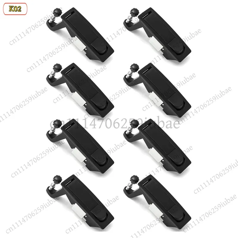 BK  8Pcs Zinc Alloy Compression Latch Lock Adjustable Flush Lever Grip Range 0.04-0.94 Inch