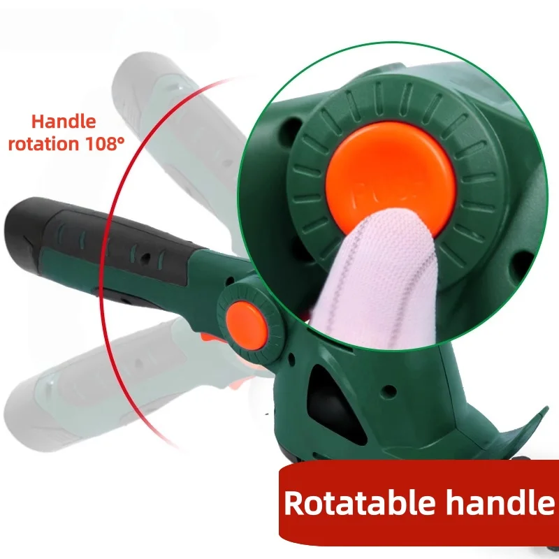 Cortadora de césped eléctrica de mano inalámbrica, cortacésped ajustable, herramienta de jardín Compatible con batería de 10,8 V, novedad de 2025