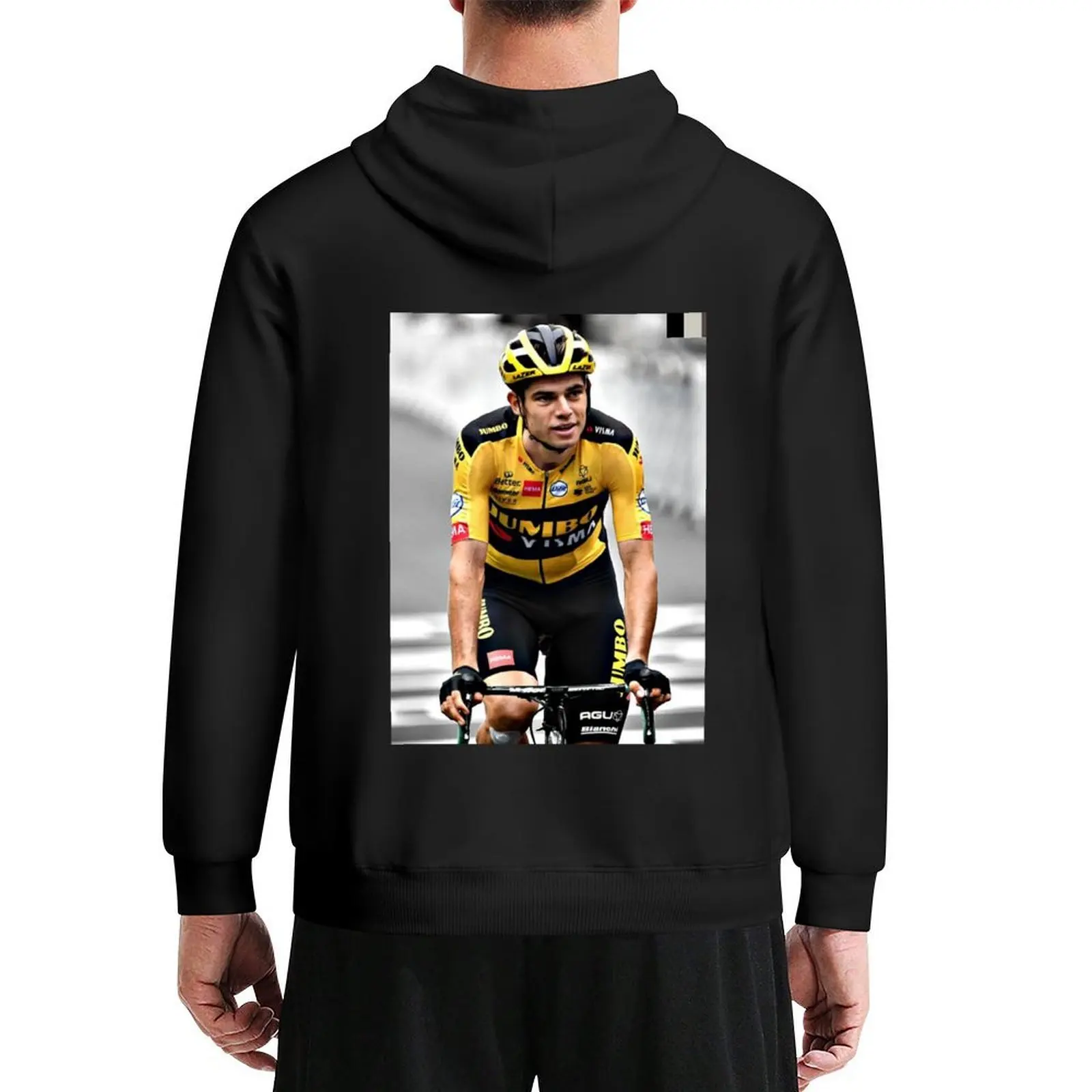 

Wout van Aert in action! Hoodie men's sweat-shirt set korean autumn clothes hooded shirt blouse hoodie