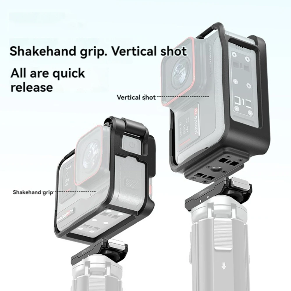 Marco protector de disparo Horizontal y Vertical para Insta360 Ace Pro, bisel, jaula de conejo, accesorios de cámara deportiva