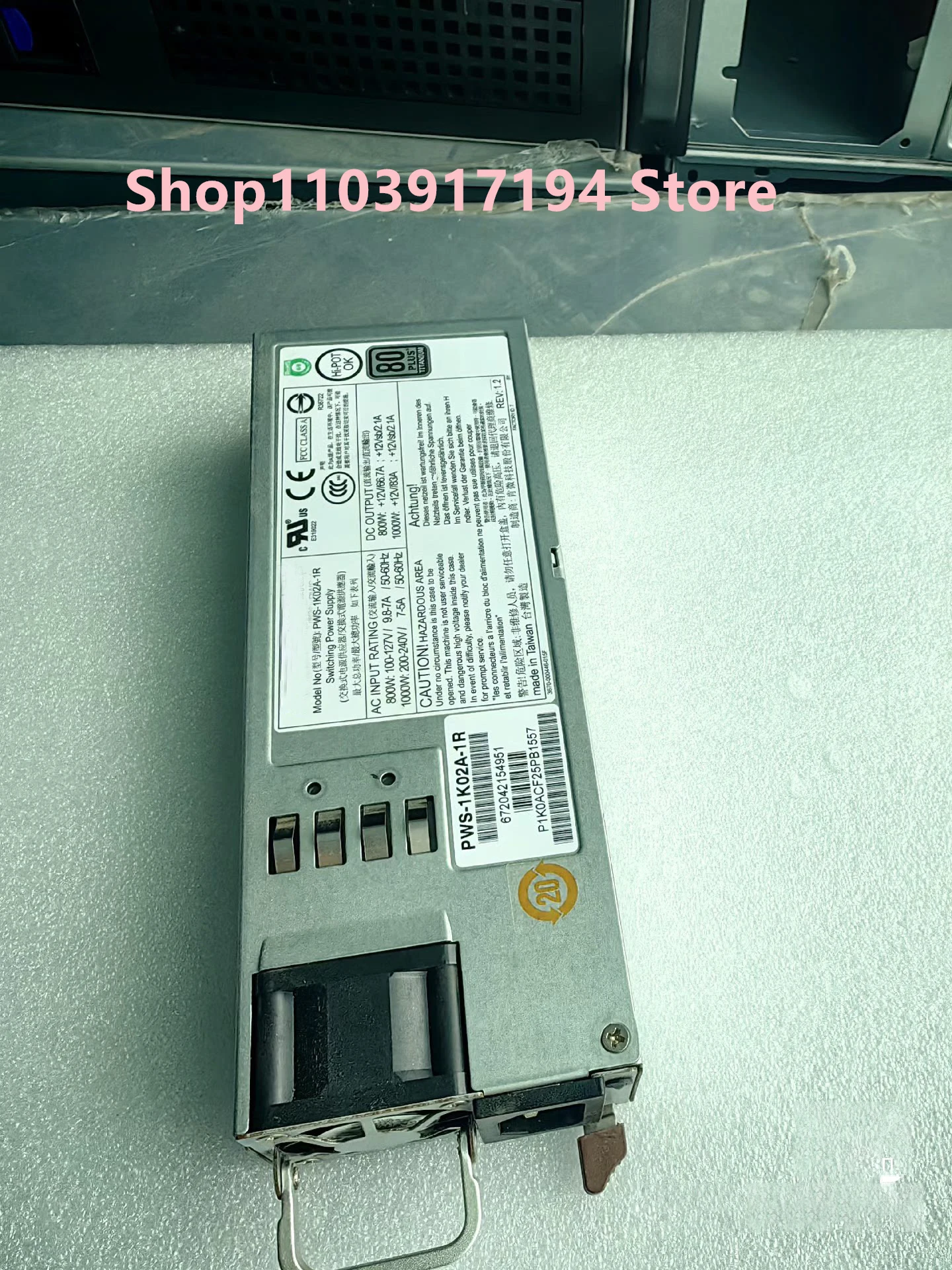 FOR Supermicro PWS-1K02A-1R Server Power supply