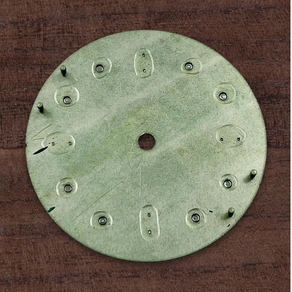 28.5 มม.S โลโก้ Dial เหมาะสําหรับ NH35/NH36/4R/7S ญี่ปุ่นอัตโนมัติสีเขียวส่องสว่างนาฬิกาการปรับเปลี่ยนอุปกรณ์เสริม