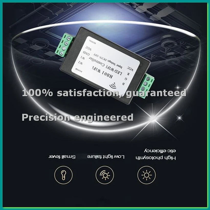 

5PCS H801 RGBW LED WIFI Controller LED RGB Controller DC5-24V Input for 5050 2835 3528 SMD LED Strip Light Tape Ribbon-BCBW