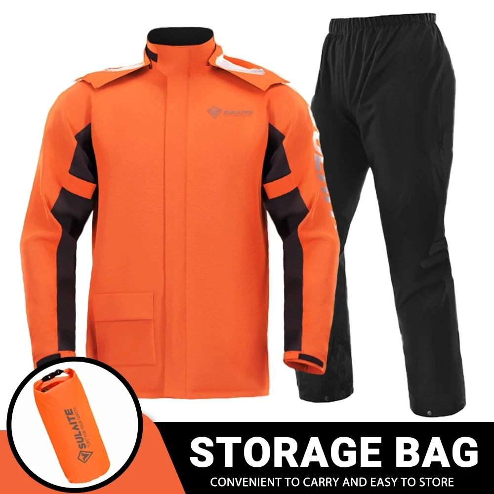 

Men Motorcycle Raincoat Motorbike Rain Suit Moto Raincoat Rain Coat Jacket Pants Biker Rain Set Waterproof Motorcyclist Women