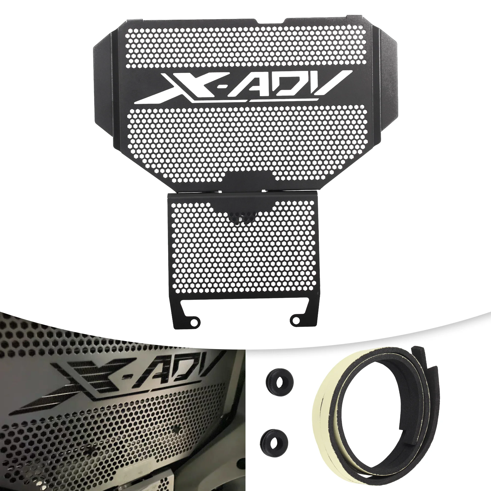 دراجة نارية المبرد غطاء فتاة واقية لهوندا X-ADV750 XADV750 X-Adv X ADV XADV 2017 إلى 2024 DirtBike الألومنيوم الملحقات #2