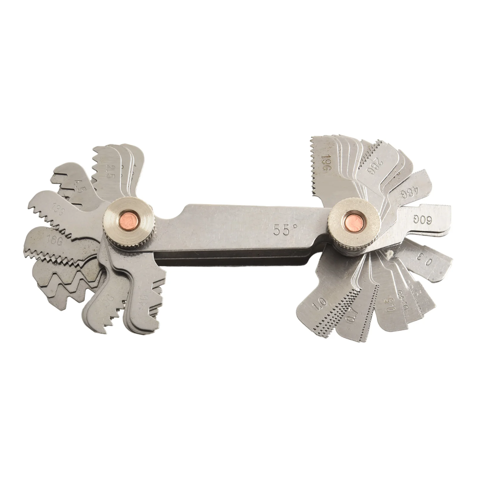 Compact Size Toolbox Metric Thread Gauge Screw Pitch Gauge Clearly Visible Markings High Quality Stainless Steel