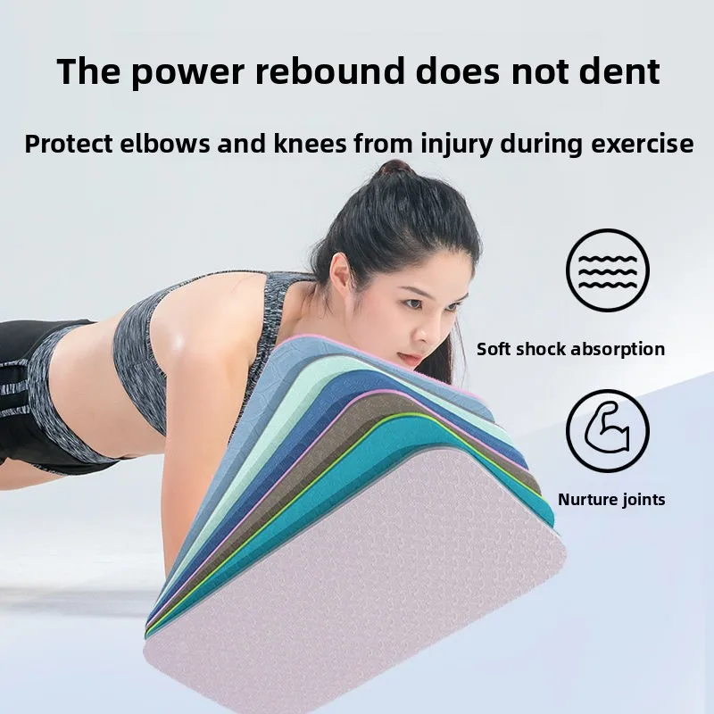 Yoga Mat Home Fitness Plate Support Exercise Mat TPE Thickening Sports Anti-Slip Knee Kneeling Mat