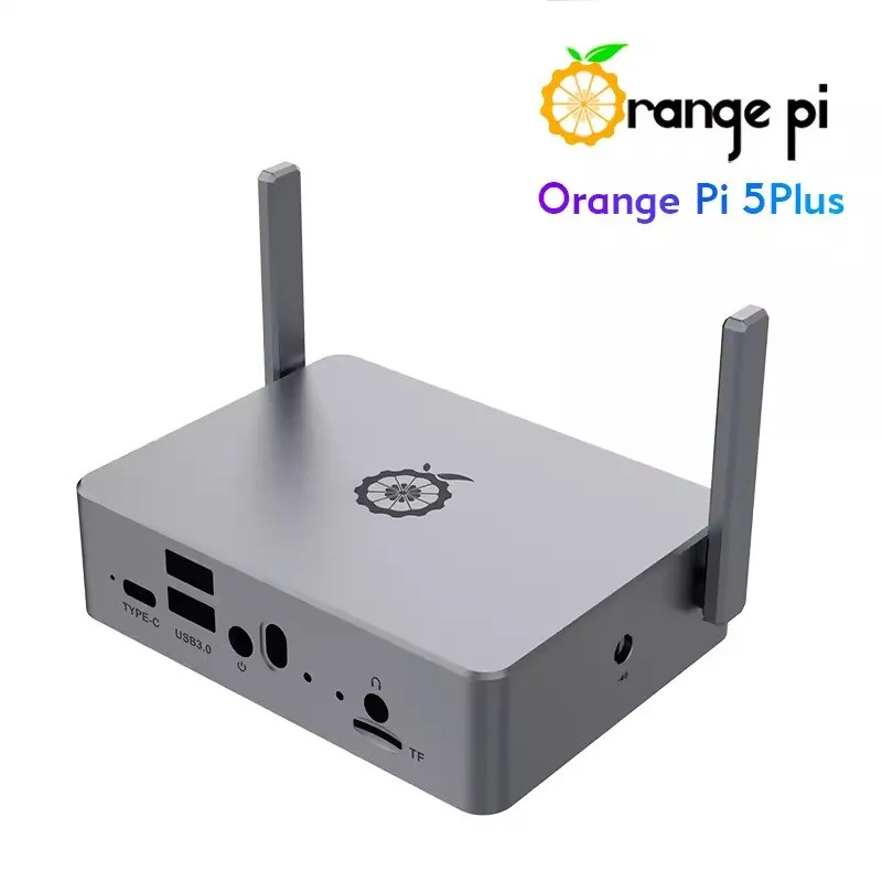 Orange Pi 5 Plus Aluminum Case Metal Shell Passive Cooling Optional Antennas for OPI 5 Plus