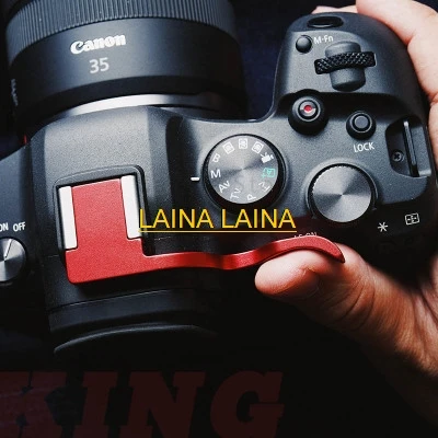 

Металлическая рукоятка-держатель для камеры (Hot Shoe Thumb-Up Grip) для Canon EOS R6 R5 с кожаной защитой