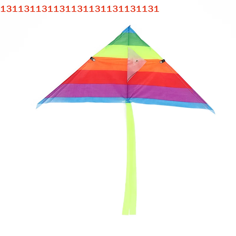 Enjoyable Triangular Rainbow Kite Toy for Kids; Includes 30M Tether; Perfect for Outdoor Fun Sports.