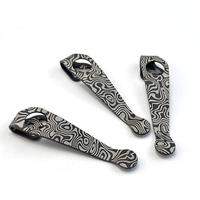 Custom Damascus Pattern Knife Titanium Alloy Pocket Clip for Spyderco C81 C223 Paramilitary2 Para3 C11 C10 Domino G10 Native C85