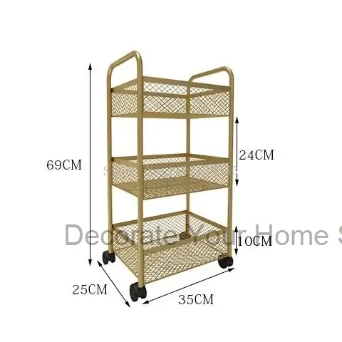 Beauty Cart Trolley Storage Rack Wheel Barber Shop Nail Salon Special Tool Cart Snack Storage Rack Bar Cart for Kitchen Rolling