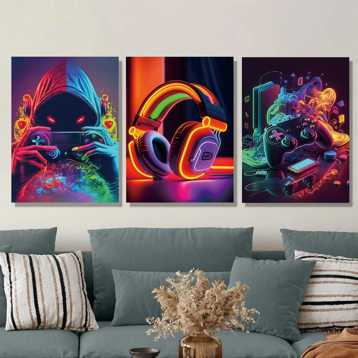 Arte de Parede Temática de Esp - Esports Gaming Room avaliação e preço