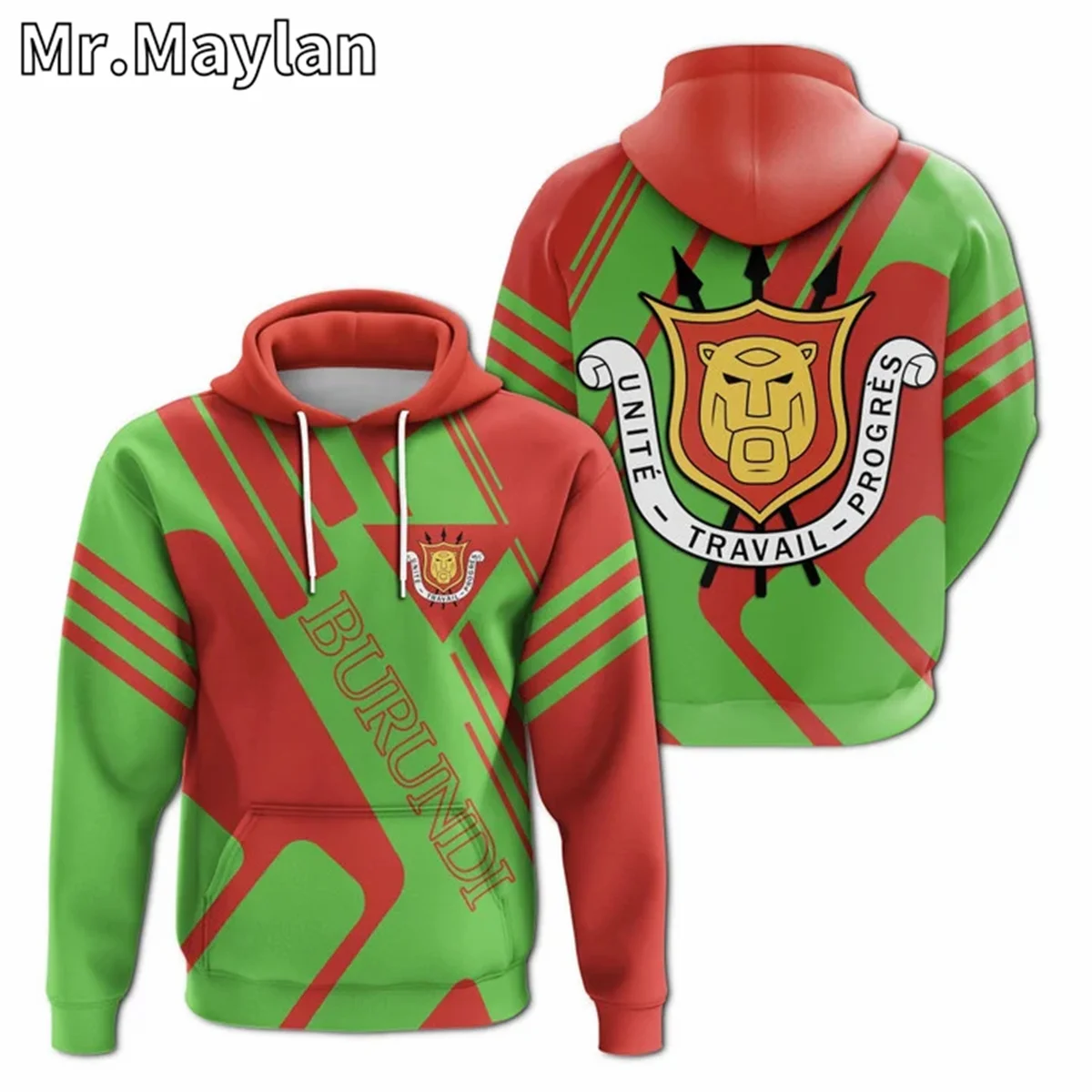 

AFRICAN HOODIE BURUNDI Flag 3D Full Printed Unisex Hoodies Men/Women Streetwear Zip Pullover Casual Jacket Tracksuits Z-067