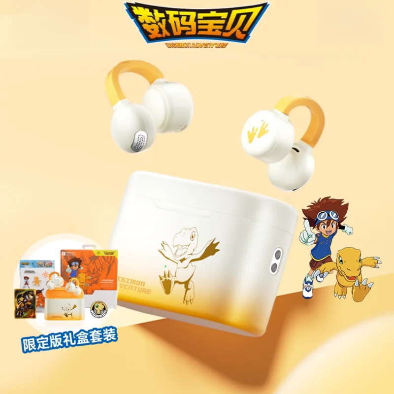 

Беспроводные Bluetooth-наушники Digimon Adventure Ear Clip: Agumon, Tailmon – Новые, хит продаж, для спорта, бега и тренировок на открытом воздухе