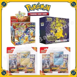 Oryginalne oryginalne karty Pokemon PTCG Wersja amerykańska Angielski SV8 Booster Pack Surging Sparks Oryginalne pudełko ETB Trainer Box Prezent dla dziecka