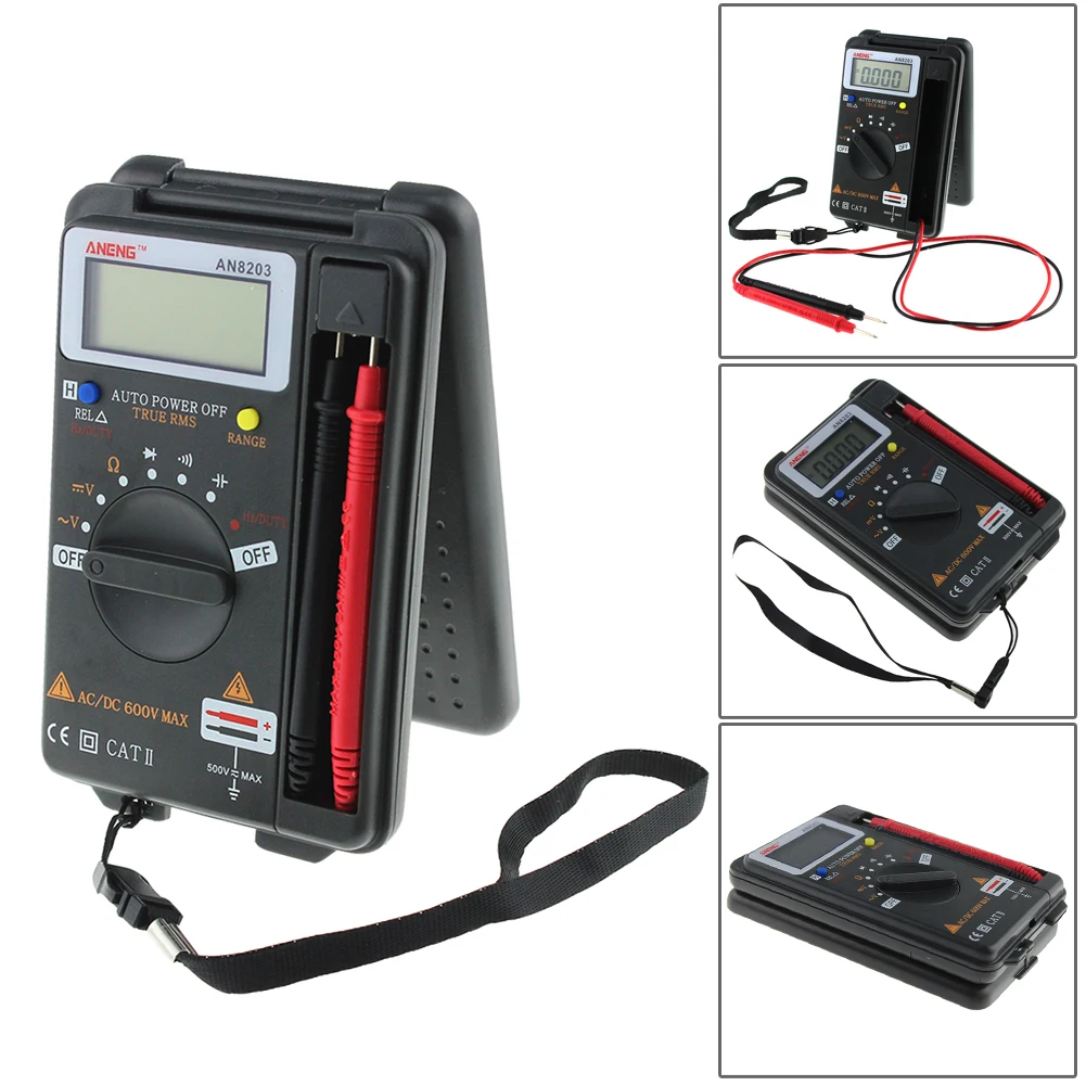 ANENG AN8203 Mini Professional Digital Multimeter 4000 Counts True RMS AC Ammeter Voltage Battery Tester Capacitance Test Meter