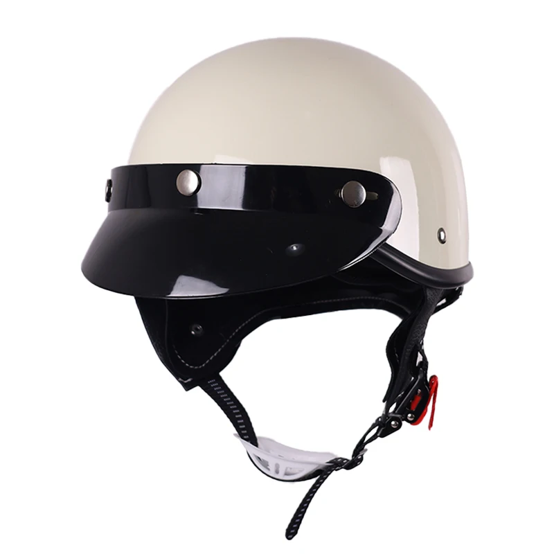 

Summer Certified 3C Motorcycle Helmet Vintage Cruise Style Electric Vehicle Safety Cap Ladies Sunscreen Half-Helmet Unisex