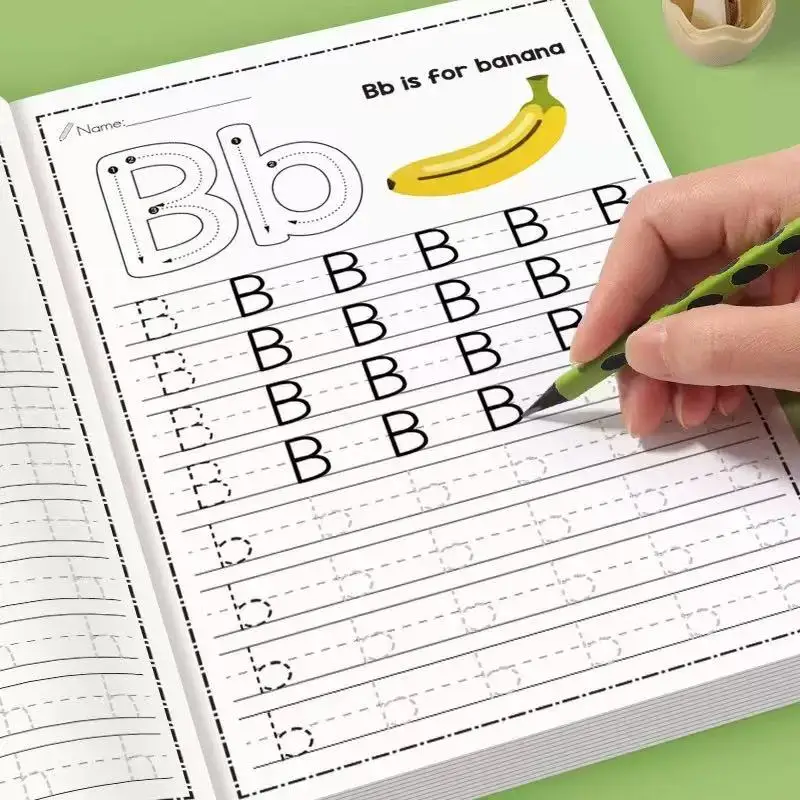 Children Calligraphy 26 Alphabet Tracing Workbook Educational Books Pen Control Training Handwriting Copybook for Kids