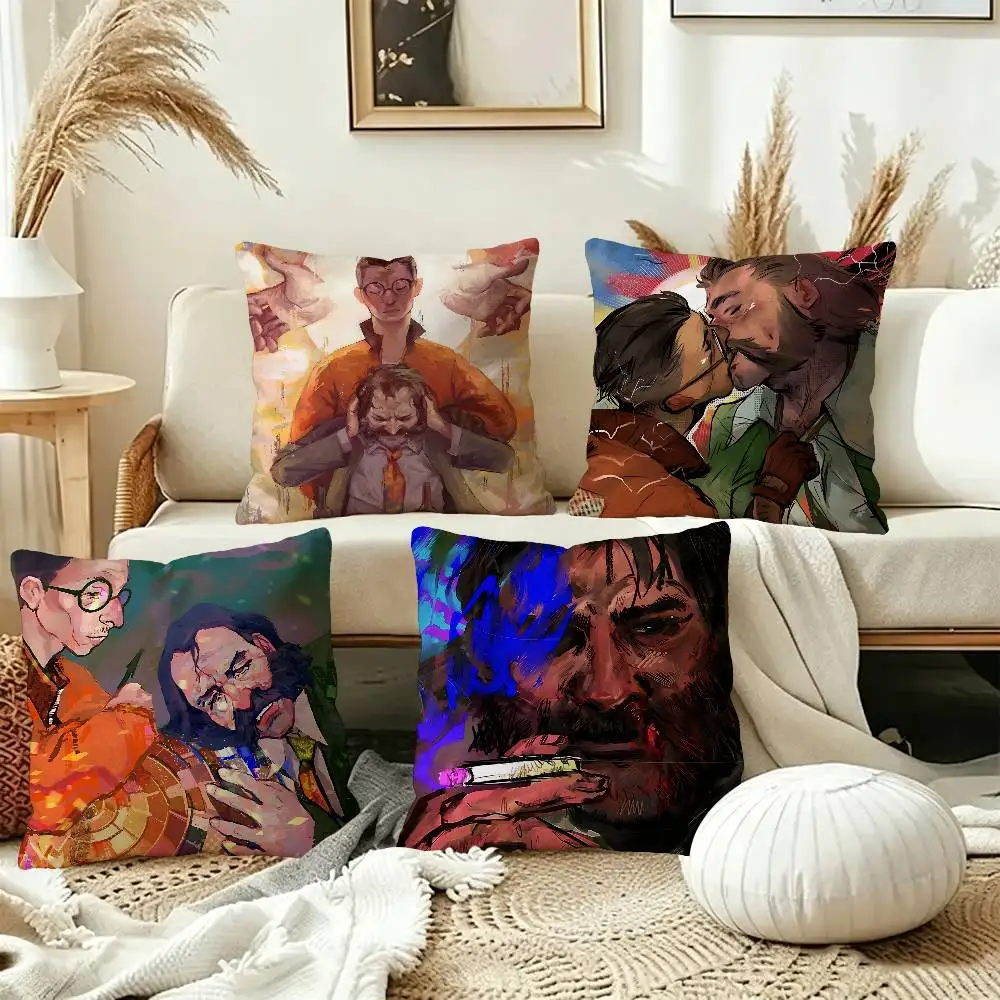 Disco Elysium Hot Video Pillow Gift Home Office Decoration Pillow Bedroom Sofa Car Cushion CoverPillow Case