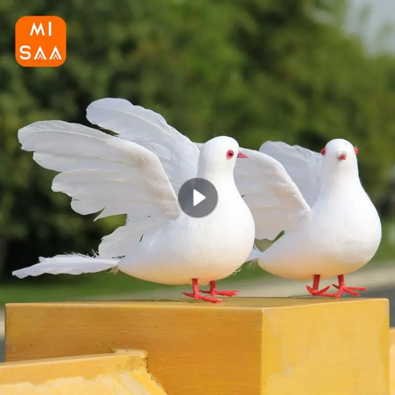 Simulated Big Flying Pigeon High Quality Bringing An Artistic Atmosphere Used For Wedding Decoration Joy 25 * 8 * 15cm Charming