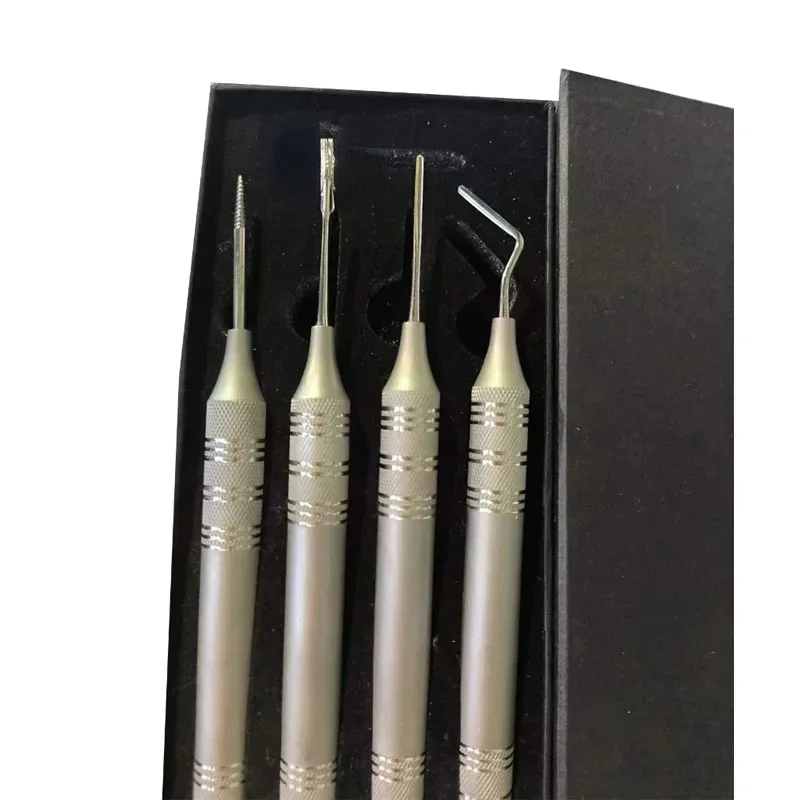 Herramienta de extracción Dental, Kit de potencia de periotomo flexible, Instrumentos dentales, 4 piezas/setDental