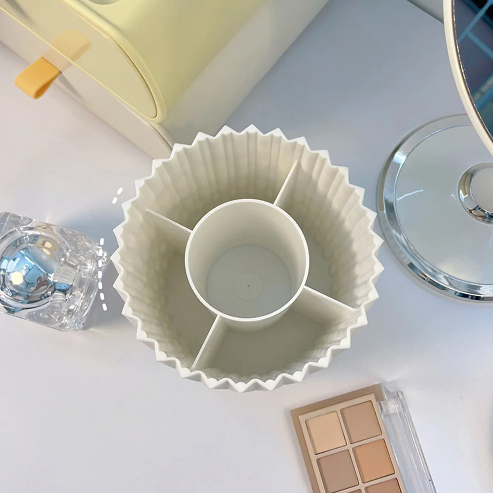 

Rotating Makeup Brush Barrel Organizer Pen Holder Brushes Dispenser Pencil Desk for Plastic Organiser Student