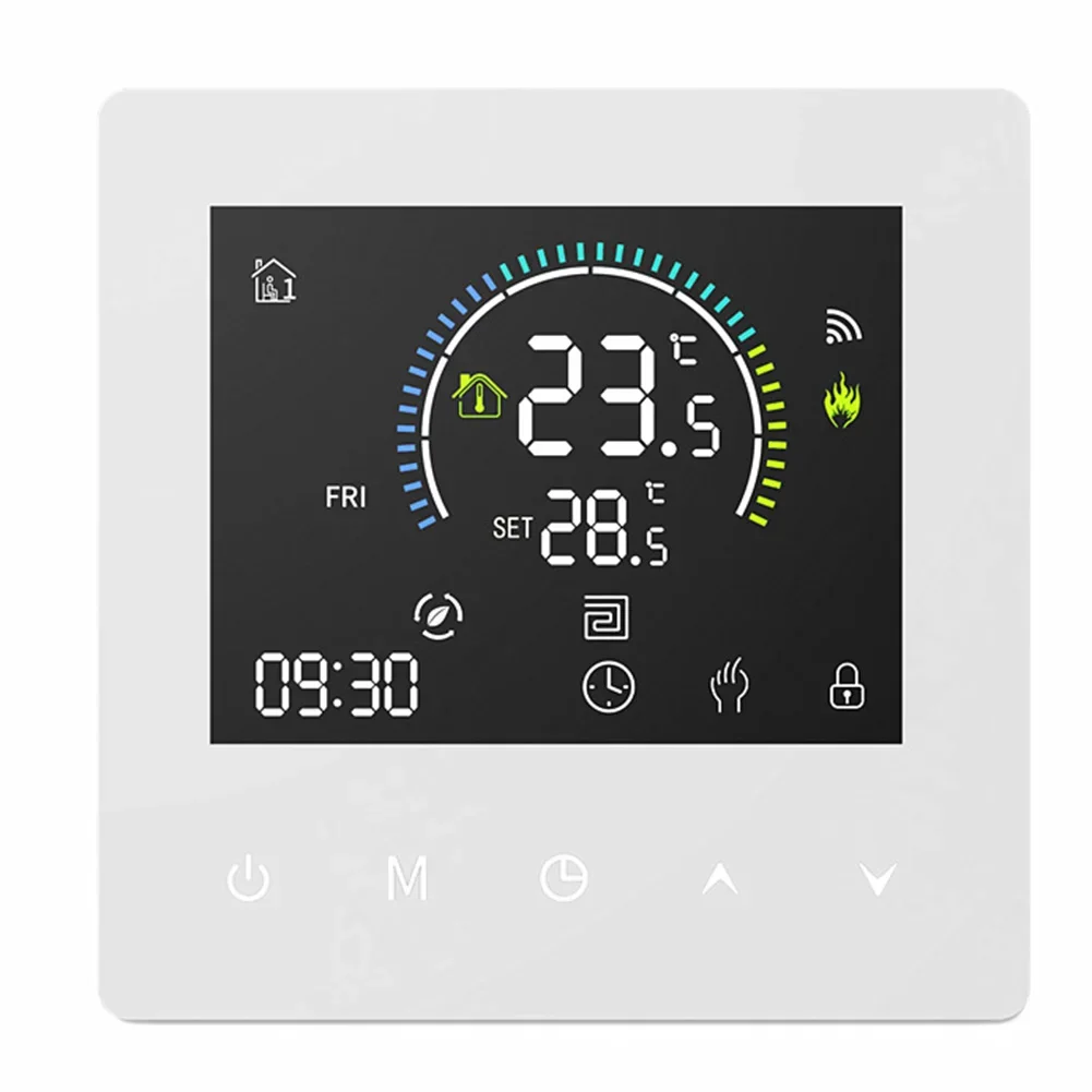Touch Screen Programmable Thermostat Designed for Accurate Temperature Control in For Home and Office Heating Systems
