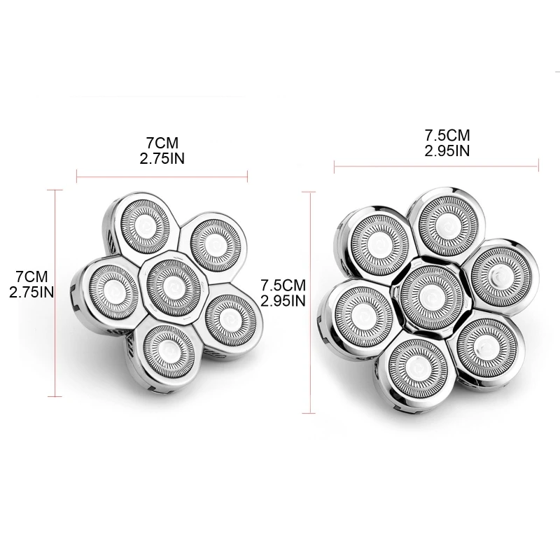 Reemplazo calva eléctrica 6D/7D para cabezal cuchillas afeitar, envío directo
