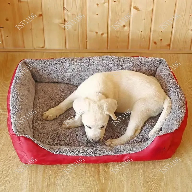 Candy-colored Pet Dog Bed Warm House - Square Nest Kennel for Small Medium Large Dogs Cats Puppy Plus Size Baskets