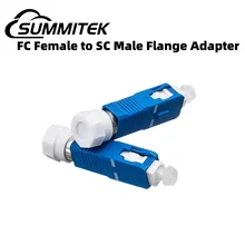 SUMMITEK SC Male to FC Female Fiber Optic Adapter Connector FTTP Optical Patch Cord Pigtail Docking Connector for Visual Fault